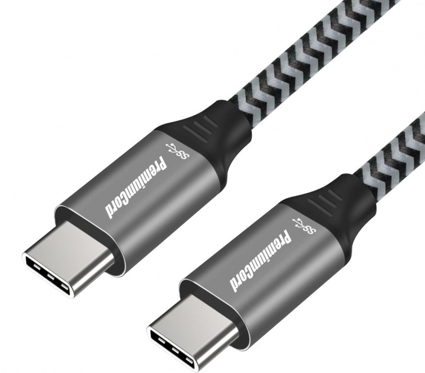 Imagine Cablu USB 3.2-C Gen 1 la USB type C T-T brodat 2m, ku31ct2